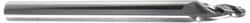 Onsrud - 1/8" Cutting Diam x 1" Length of Cut, 2 Flute, Upcut Spiral Router Bit - Uncoated, Right Hand Cut, Solid Carbide, 3" OAL x 1/4" Shank Diam, Ball End Taper - Exact Tooling