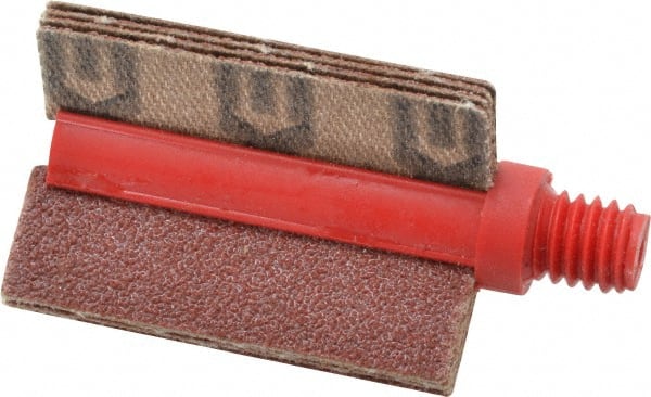 Superior Abrasives - 80 Grit, Coated, Aluminum Oxide Bore Polisher - 1/4" Shank Length, Medium Grade, 25,000 RPM, Polishes Bores with 3/4 to 1" Diam - Exact Tooling