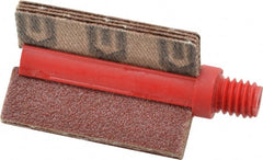 Superior Abrasives - 80 Grit, Coated, Aluminum Oxide Bore Polisher - 1/4" Shank Length, Medium Grade, 25,000 RPM, Polishes Bores with 3/4 to 1" Diam - Exact Tooling