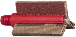 Superior Abrasives - 120 Grit, Coated, Aluminum Oxide Bore Polisher - 1/4" Shank Length, Fine Grade, 25,000 RPM, Polishes Bores with 3/4 to 1" Diam - Exact Tooling