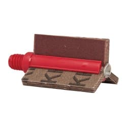 Superior Abrasives - 180 Grit, Coated, Aluminum Oxide Bore Polisher - 1/4" Shank Length, Very Fine Grade, 25,000 RPM, Polishes Bores with 3/4 to 1" Diam - Exact Tooling
