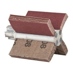 Superior Abrasives - 120 Grit, Coated, Aluminum Oxide Bore Polisher - 1/4" Shank Length, Fine Grade, 22,000 RPM, Polishes Bores with 1 to 1-1/2" Diam - Exact Tooling