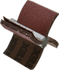 Superior Abrasives - 80 Grit, Coated, Aluminum Oxide Bore Polisher - 1/4" Shank Length, Medium Grade, 20,000 RPM, Polishes Bores with 1-1/2 to 2" Diam - Exact Tooling