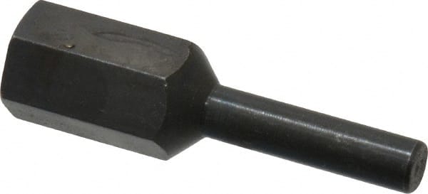 Value Collection - 1" Long Bore Polisher Mandrel - 5/16-18 Thread, 1/2" Diam, 1/2" Hole, for Use with SK-3 - Exact Tooling