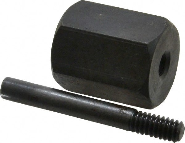 Made in USA - 2-1/2" Long Bore Polisher Mandrel - 1/2-20 Thread, 1/2" Hole, for Use with SK-4 - Exact Tooling