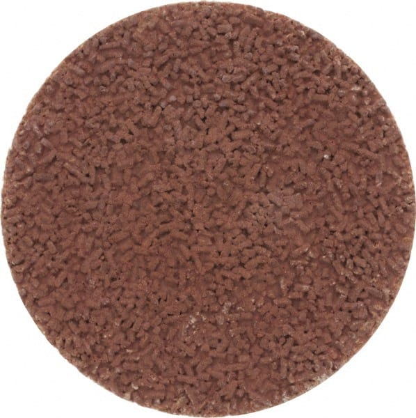 Made in USA - 1-1/2" Disc Diam, 600 Grit, Aluminum Oxide Quick Change Disc - Type S Attaching System, Coated, Brown, Super Fine Grade - Exact Tooling