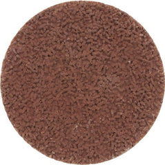 Made in USA - 1-1/2" Disc Diam, 600 Grit, Aluminum Oxide Quick Change Disc - Type S Attaching System, Coated, Brown, Super Fine Grade - Exact Tooling