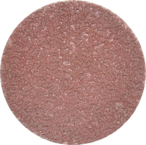 Made in USA - 2" Disc Diam, 120 Grit, Aluminum Oxide Quick Change Disc - Type S Attaching System, Coated, Brown, Fine Grade - Exact Tooling