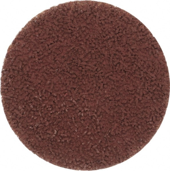 Made in USA - 2" Disc Diam, 240 Grit, Aluminum Oxide Quick Change Disc - Type S Attaching System, Coated, Brown, Very Fine Grade - Exact Tooling