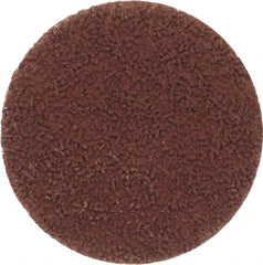 Made in USA - 2" Disc Diam, 240 Grit, Aluminum Oxide Quick Change Disc - Type S Attaching System, Coated, Brown, Very Fine Grade - Exact Tooling