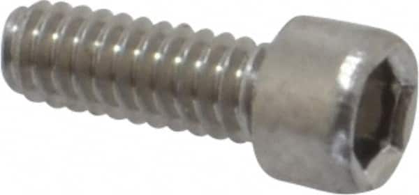 Value Collection - #2-56 UNC Hex Socket Drive, Socket Cap Screw - Grade 18-8 Stainless Steel, 1/4" Length Under Head - Exact Tooling