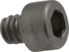 Value Collection - #4-40 UNC Hex Socket Drive, Socket Cap Screw - Grade 18-8 Stainless Steel, 1/8" Length Under Head - Exact Tooling