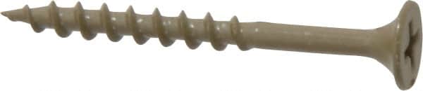Buildex - #6 Bugle Head, Phillips Steel Deck Screw - 1-5/8" OAL, Grade C-1018 - Exact Tooling