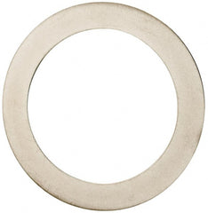 Made in USA - 0.02" Thick, 1-3/8" Inside x 1-7/8" OD, Round Shim - Uncoated 302/304 Stainless Steel - Exact Tooling