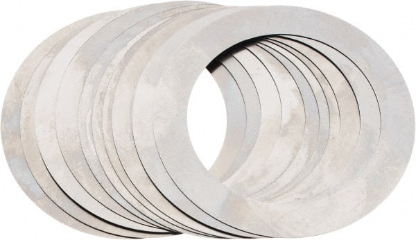 Made in USA - 0.007" Thick, 1-3/8" Inside x 1-7/8" OD, Round Shim - Uncoated 302/304 Stainless Steel - Exact Tooling