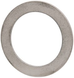 Made in USA - 0.06" Thick, 1-1/2" Inside x 2-1/8" OD, Round Shim - Uncoated 302/304 Stainless Steel - Exact Tooling