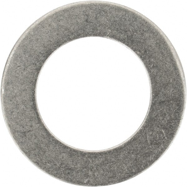 Made in USA - 0.016" Thick, 3/8" Inside x 5/8" OD, Round Shim - 5/16" Screw, Uncoated 316 Stainless Steel - Exact Tooling