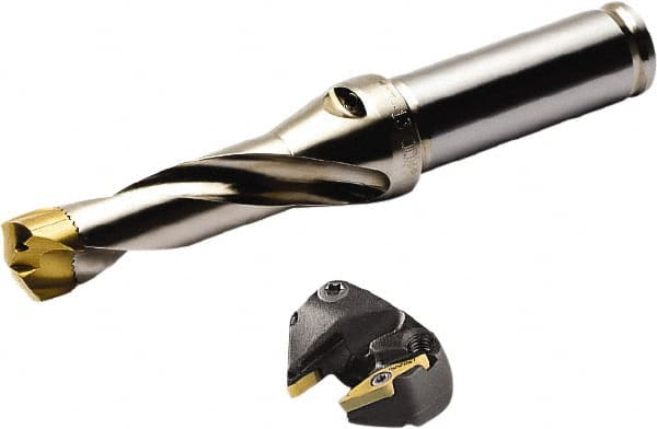 Seco - Series Crownloc, 12mm ID, 28mm Overall Diam, 19mm OAL Drilling Chamfer Ring - VCGX Insert, 45° Chamfer, 2 Inserts - Exact Tooling