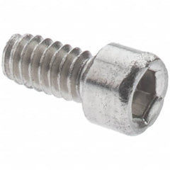 Value Collection - #5-44 UNF Hex Socket Drive, Socket Cap Screw - Grade 18-8 & Austenitic A2 Stainless Steel, Uncoated, Fully Threaded, 1/2" Length Under Head - Exact Tooling