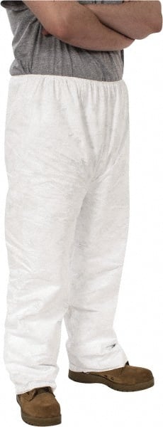 Dupont - Size 3XL, Tyvek General Purpose Work Pants - 27-1/2 Inch Waist, 30 Inch Inseam, White - Exact Tooling