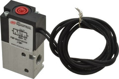 ARO/Ingersoll-Rand - 1/8", 3-Way Body Ported Stacking Solenoid Valve - 12 VDC, 0.2 CV Rate, 2.4" High - Exact Tooling