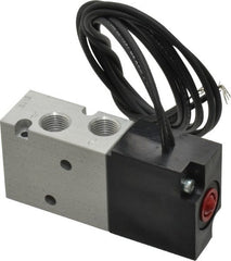 ARO/Ingersoll-Rand - 1/8", 4-Way Body Ported Stacking Solenoid Valve - 24 VDC, 0.2 CV Rate, 2.8" High - Exact Tooling