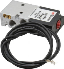 ARO/Ingersoll-Rand - 1/8", 4-Way Body Ported Stacking Solenoid Valve with Speed Control - 120 VAC, 0.2 CV Rate, 2.8" High - Exact Tooling