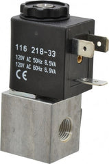 ARO/Ingersoll-Rand - 1/8", CAT Series 3-Way 2-Position Body Ported Stacking Solenoid Valve - 120 VAC, 0.062 CV Rate, 2.43" High - Exact Tooling