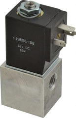 ARO/Ingersoll-Rand - 1/4", CAT Series 3-Way 2-Position Body Ported Stacking Solenoid Valve - 12 VDC, 0.2 CV Rate, 3-1/2" High - Exact Tooling