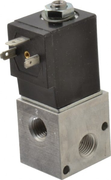 ARO/Ingersoll-Rand - 1/4", CAT Series 3-Way 2-Position Stacking Solenoid Valve - 120 VAC, 0.2 CV Rate, 3-1/2" High - Exact Tooling