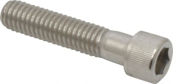 Value Collection - 3/8-16 UNC Hex Socket Drive, Socket Cap Screw - Grade 18-8 Stainless Steel, Partially Threaded, 1-3/4" Length Under Head - Exact Tooling