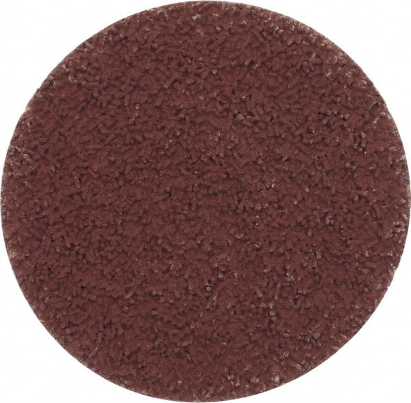 Made in USA - 2" Disc Diam, 600 Grit, Aluminum Oxide Quick Change Disc - Type S Attaching System, Coated, Brown, Super Fine Grade - Exact Tooling