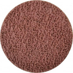 Made in USA - 3" Disc Diam, 80 Grit, Aluminum Oxide Quick Change Disc - Type S Attaching System, Coated, Brown, Medium Grade - Exact Tooling