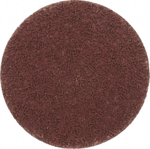 Made in USA - 3" Disc Diam, 120 Grit, Aluminum Oxide Quick Change Disc - Type S Attaching System, Coated, Brown, Fine Grade - Exact Tooling