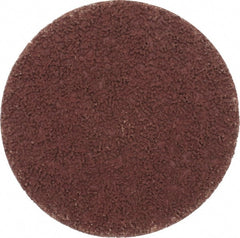 Made in USA - 3" Disc Diam, 120 Grit, Aluminum Oxide Quick Change Disc - Type S Attaching System, Coated, Brown, Fine Grade - Exact Tooling