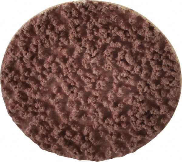 Made in USA - 1-1/2" Disc Diam, 80 Grit, Aluminum Oxide Quick Change Disc - Type R Attaching System, Coated, Brown, Medium Grade - Exact Tooling