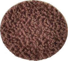 Made in USA - 1-1/2" Disc Diam, 80 Grit, Aluminum Oxide Quick Change Disc - Type R Attaching System, Coated, Brown, Medium Grade - Exact Tooling