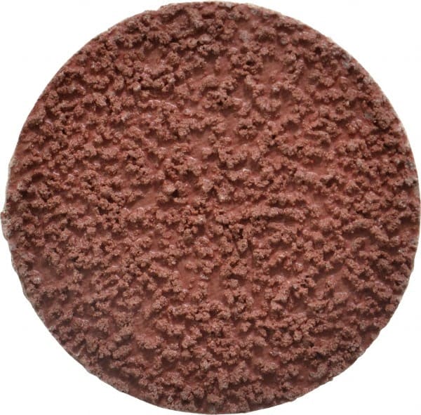 Made in USA - 2" Disc Diam, 80 Grit, Aluminum Oxide Quick Change Disc - Type R Attaching System, Coated, Brown, Medium Grade - Exact Tooling