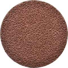 Made in USA - 3" Disc Diam, 180 Grit, Aluminum Oxide Quick Change Disc - Type R Attaching System, Coated, Brown, Very Fine Grade - Exact Tooling