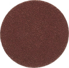 Made in USA - 3" Disc Diam, 320 Grit, Aluminum Oxide Quick Change Disc - Type R Attaching System, Coated, Brown, Extra Fine Grade - Exact Tooling