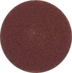 Made in USA - 3" Disc Diam, 600 Grit, Aluminum Oxide Quick Change Disc - Type R Attaching System, Coated, Brown, Super Fine Grade - Exact Tooling