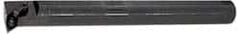 Hertel - 1.3" Min Bore Diam, 12" OAL, 1" Shank Diam, A-MDUN Indexable Boring Bar - DN.. Insert, Screw or Clamp Holding Method - Exact Tooling
