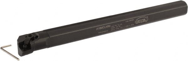 Hertel - 1.2" Min Bore Diam, 12" OAL, 1" Shank Diam, A-MCLN Indexable Boring Bar - CN.. Insert, Screw or Clamp Holding Method - Exact Tooling