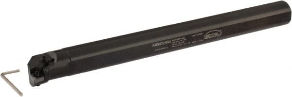 Hertel - 1.47" Min Bore Diam, 14" OAL, 1-1/4" Shank Diam, A-MCLN Indexable Boring Bar - CN.. Insert, Screw or Clamp Holding Method - Exact Tooling