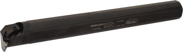 Hertel - 2" Min Bore Diam, 14" OAL, 1-1/2" Shank Diam, A-MVUN Indexable Boring Bar - VN.. Insert, Screw or Clamp Holding Method - Exact Tooling