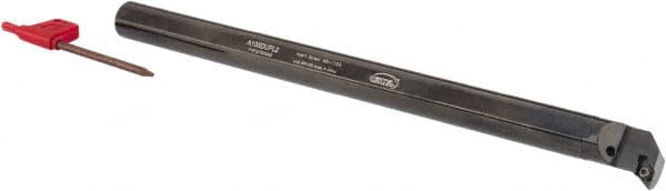 Hertel - 0.85" Min Bore Diam, 10" OAL, 5/8" Shank Diam, A-SDUP Indexable Boring Bar - DP.. Insert, Screw Holding Method - Exact Tooling