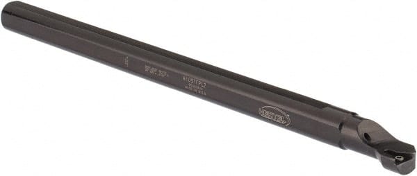 Hertel - 0.77" Min Bore Diam, 10" OAL, 5/8" Shank Diam, A-STFP Indexable Boring Bar - TP.. Insert, Screw Holding Method - Exact Tooling