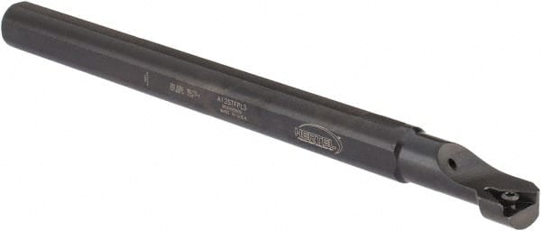 Hertel - 0.93" Min Bore Diam, 10" OAL, 3/4" Shank Diam, A-STFP Indexable Boring Bar - TP.. Insert, Screw Holding Method - Exact Tooling