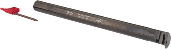 Hertel - 0.98" Min Bore Diam, 10" OAL, 3/4" Shank Diam, A-SVUB Indexable Boring Bar - VB.. Insert, Screw Holding Method - Exact Tooling