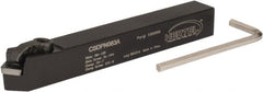 Hertel - CSDP, Neutral Cut, 1/2" Shank Height x 1/2" Shank Width, Positive Rake Indexable Turning Toolholder - 4" OAL, SP.. 322 Insert Compatibility, Series Clamp Type - Exact Tooling